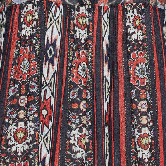 Isabel Marant Etoile Multicolor Printed Chiffon Crepe Top S - Picture 4 of 6